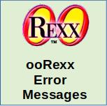 ooRexx Error Messages
