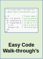 Code Walk-throughs