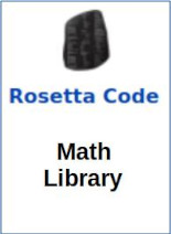 Rosetta Project Code Math Library