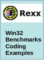 Win32 Program Language Benchmark Comparisons w/ sample Rexx code