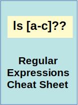 Regular Expressions Cheat Sheet