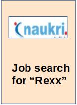 Naukri Jobs searched for 'Rexx'