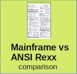 Mainframe versus ANSI Rexx Comparison
